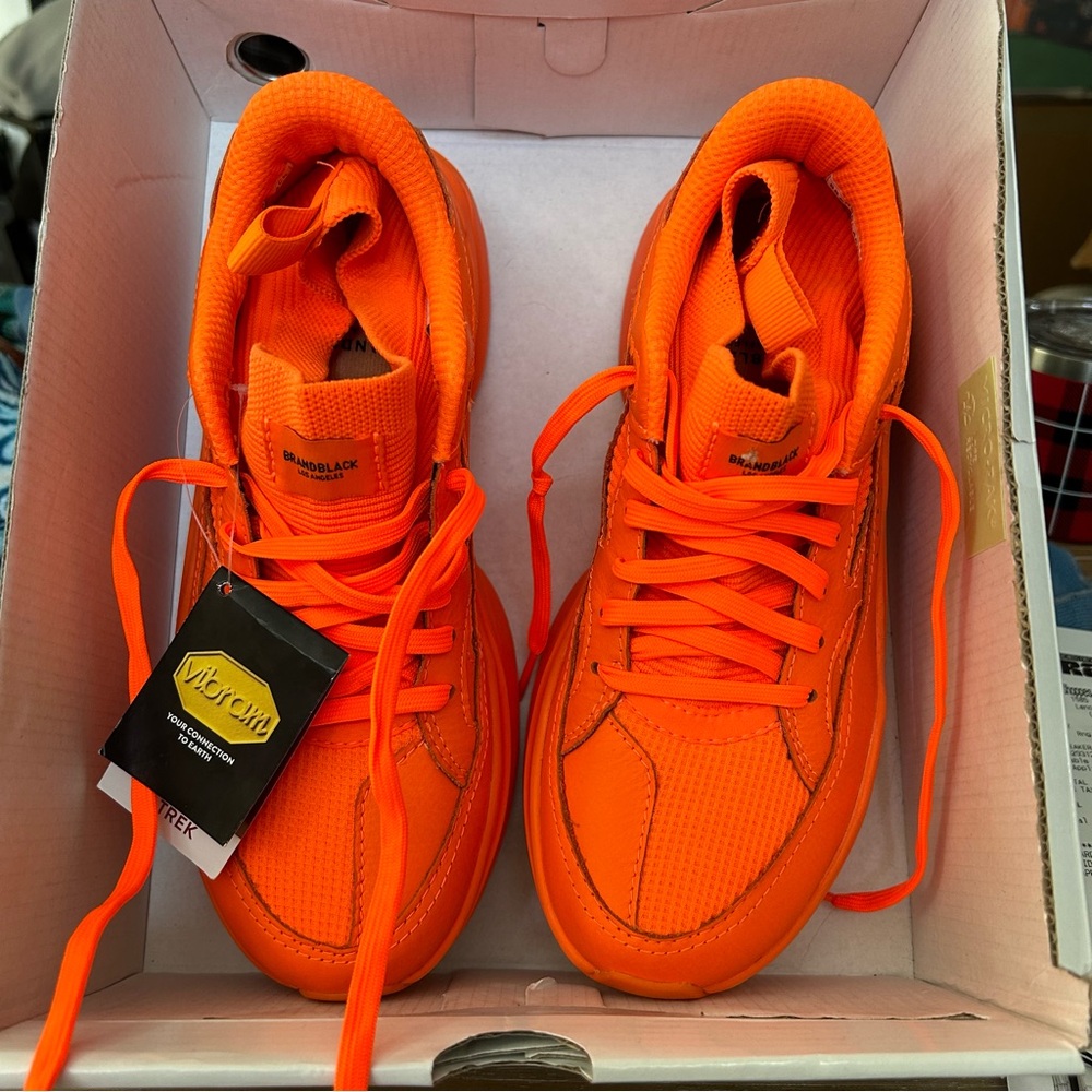 Brandblack Orange Athletic Sneakers by Vibram